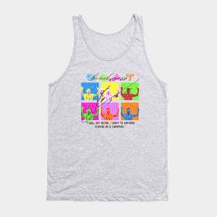 Messi Pop Art Style Light Vintage Tank Top